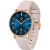 aswan watch Orologio Analogico al Quarzo per Donna con Cinturino in Silicone,Orologio Classico ed Elegante per Donna con Data, Cassa da 39 mm, 2 Lancette,Orologio Ultra Sottile