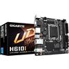 Gigabyte Scheda madre H610I - Supporta CPU Intel Core 14th, 4+1+1 Hybrid Digital VRM, fino a 5600MHz DDR5, 1xPCIe 3.0 M.2, GbE LAN, USB 3.2 Gen 1