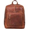 STILORD 'Walker' Zainetto Donna in Pelle Stile Vintage Zaino Piccolo Uomo con Tasca Imbottita per Tablet 10,1 Pollici, Colore:kara - cognac
