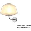 TopLight APPLIQUE OTTONE SAT. VETRO ALPHA AMBRA 1176OS-A ALPHA-AM