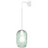 TopLight APPLIQUE REGOLABILE BIANCO 1 LUCE VETRO VERDE 1181BI-A-VE