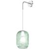 TopLight APPLIQUE REGOLABILE CROMO 1 LUCE VETRO VERDE 1181CR-A-VE