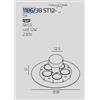 TopLight DISK BIANCO CON STAFFA DI FISSAGGIO E COPRIBASE 1186-38 ST12-BI