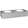 TopLight AREA APPLIQUE 2 LUCI MONOEMISSIONE GRIGIO 1127-A2-GR