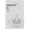 TopLight DISK NERO CON STAFFA DI FISSAGGIO E COPRIBASE 1186-50 ST12-NE