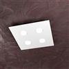 TopLight AREA PLAFONIERA 4 LUCI QUADRA BIANCO 1127-PL4-BI