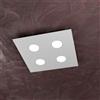 TopLight AREA PLAFONIERA 4 LUCI QUADRA GRIGIO 1127-PL4-GR