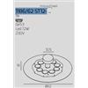 TopLight DISK SABBIA CON STAFFA DI FISSAGGIO E COPRIBASE 1186-62 ST12-SA