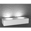 TopLight ECCENTRIC APPLIQUE 2 LUCI MONOEMISSIONE BIANCO 1156-A2-BI