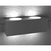 TopLight ECCENTRIC APPLIQUE 4 LUCI BIEMISSIONE GRIGIO ANTRACITE 1156-A4-GA