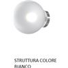 TopLight ECLIPSE APPLIQUE BIANCO 1 LUCE ATTACCO G9 VETRO BIANCO FOG