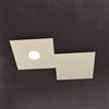 TopLight ECCENTRIC APPLIQUE-PLAFONIERA 1 LUCE + 1 DECORATIVO SABBIA 1156-1L1D-SA