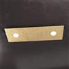 TopLight ECCENTRIC APPLIQUE-PLAFONIERA 2 LUCI + 1 DECORATIVO FOGLIA ORO 1156-2L1D-FO