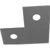 TopLight ECCENTRIC APPLIQUE-PLAFONIERA 2 LUCI + 1 DECORATIVO GRIGIO ANTRACITE 1156-2L1D-GA