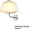 TopLight APPLIQUE BIANCO VETRO ALPHA AMBRA 1176BI-A ALPHA-AM