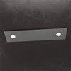 TopLight ECCENTRIC APPLIQUE-PLAFONIERA 2 LUCI + 2 DECORATIVO GRIGIO ANTRACITE 1156-2L2D-GA