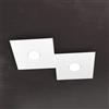 TopLight ECCENTRIC APPLIQUE-PLAFONIERA 2 LUCI BIANCO 1156-2L-BI
