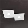 TopLight ECCENTRIC APPLIQUE-PLAFONIERA 2 LUCI GRIGIO 1156-2L-GR
