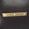 TopLight ECCENTRIC APPLIQUE-PLAFONIERA 3 LUCI + 2 DECORATIVO FOGLIA ORO 1156-3L2D-FO