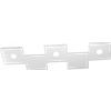 TopLight ECCENTRIC APPLIQUE-PLAFONIERA 3 LUCI + 2 DECORATIVO GRIGIO 1156-3L2D-GR