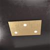 TopLight ECCENTRIC APPLIQUE-PLAFONIERA 3 LUCI + 3 DECORATIVO FOGLIA ORO 1156-3L3D-FO