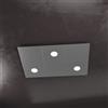 TopLight ECCENTRIC APPLIQUE-PLAFONIERA 3 LUCI + 3 DECORATIVO GRIGIO ANTRACITE 1156-3L3D-GA