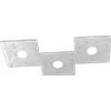 TopLight ECCENTRIC APPLIQUE-PLAFONIERA 3 LUCI FOGLIA ARGENTO 1156-3L-FA