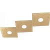 TopLight ECCENTRIC APPLIQUE-PLAFONIERA 3 LUCI FOGLIA ORO 1156-3L-FO