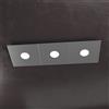 TopLight ECCENTRIC APPLIQUE-PLAFONIERA 3 LUCI GRIGIO ANTRACITE 1156-3L-GA