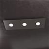 TopLight ECCENTRIC APPLIQUE-PLAFONIERA 3 LUCI MARRONE 1156-3L-MA