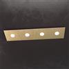 TopLight ECCENTRIC APPLIQUE-PLAFONIERA 4 LUCI FOGLIA ORO 1156-4L-FO