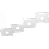 TopLight ECCENTRIC APPLIQUE-PLAFONIERA 4 LUCI GRIGIO 1156-4L-GR