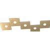 TopLight ECCENTRIC APPLIQUE-PLAFONIERA 5 LUCI FOGLIA ORO 1156-5L-FO