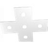 TopLight ECCENTRIC APPLIQUE-PLAFONIERA 5 LUCI GRIGIO 1156-5L-GR