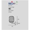 TopLight APPLIQUE CROMO 1 LUCE VETRO VERDE 1181CR-AT-VE