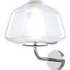 TopLight APPLIQUE CROMO VETRO ALPHA TRASPARENTE 1176CR-A ALPHA-TR