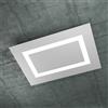 TopLight CARPET RETTANGOLARE GRANDE 4 LUCI ATTACCO 2G11 GRIGIO