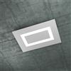 TopLight CARPET RETTANGOLARE PICCOLA 4 LUCI ATTACCO 2G11 GRIGIO