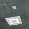 TopLight CARPET SOSPENSIONE 40X40 4 LUCI ATTACCO 2G11 GRIGIO