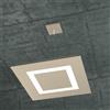 TopLight CARPET SOSPENSIONE 50X50 4 LUCI ATTACCO 2G11 SABBIA