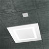 TopLight CARPET SOSPENSIONE 60X60 4 LUCI ATTACCO 2G11 BIANCO