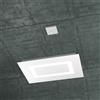 TopLight CARPET SOSPENSIONE RETTANGOLARE PICCOLA 4 LUCI ATTACCO 2G11 BIANCO