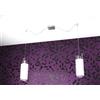 TopLight CILINDER SOSPENSIONE 2 LUCI ATTACCO E27 IN VETRO TRASPARENTE SPOSTABILI