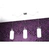 TopLight CILINDER SOSPENSIONE 3 LUCI ATTACCO E27 IN VETRO TRASPARENTE SPOSTABILI