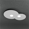 TopLight CLOUD PLAFONIERA 2 LUCI GRIGIO 1128-PL2 R-GR