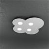 TopLight CLOUD PLAFONIERA 4 LUCI QUADRA GRIGIO 1128-PL4-GR