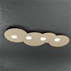 TopLight CLOUD PLAFONIERA 4 LUCI RETTANGOLARE SABBIA 1128-PL4 R-SA