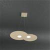 TopLight CLOUD SOSPENSIONE 2 LUCI SABBIA 1128-S2 R-SA