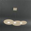TopLight CLOUD SOSPENSIONE 3 LUCI SABBIA 1128-S3 R-SA