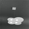 TopLight CLOUD SOSPENSIONE 4 LUCI GRIGIO 1128-S4-GR